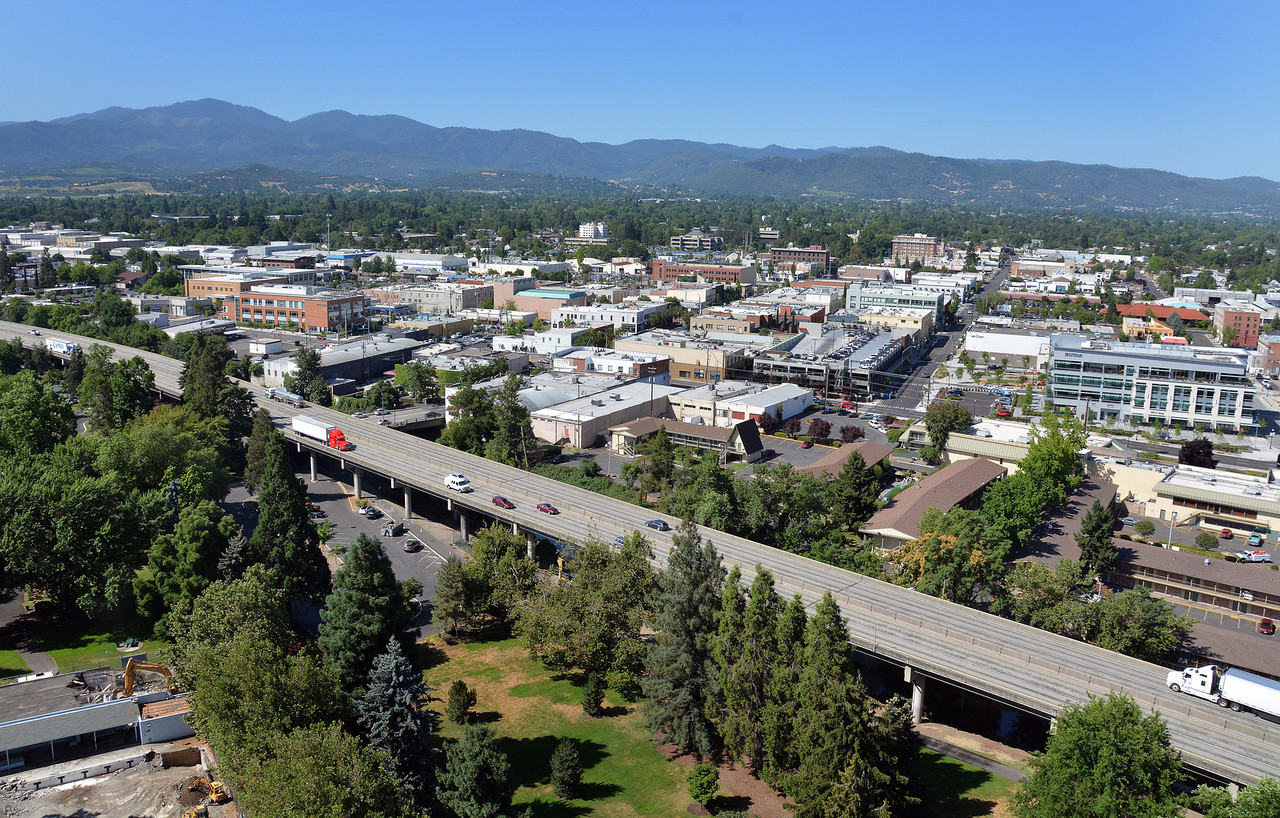 View of the city of Medford, Oregon