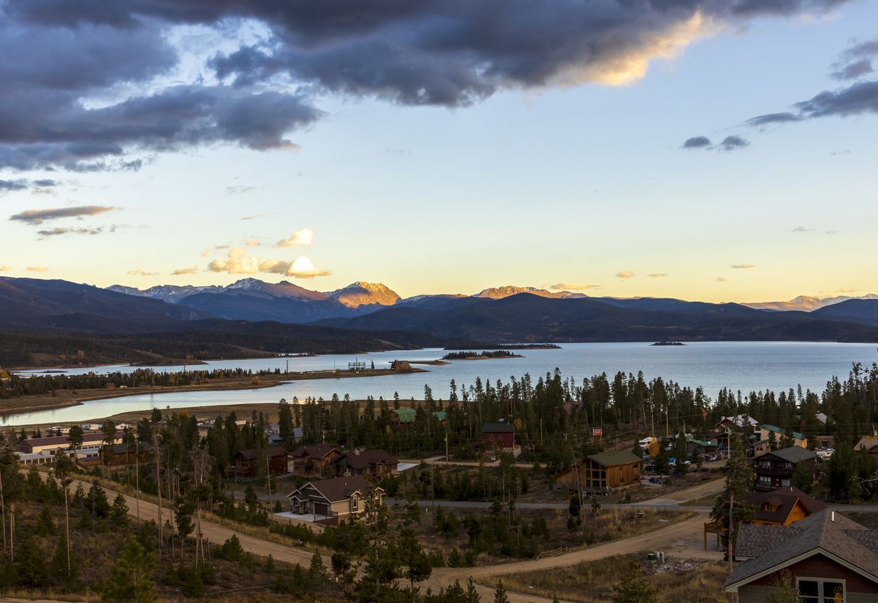 Beautiful Autumn Sunset on Granby Lake